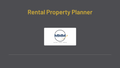 Rental Property Maintenace Planner