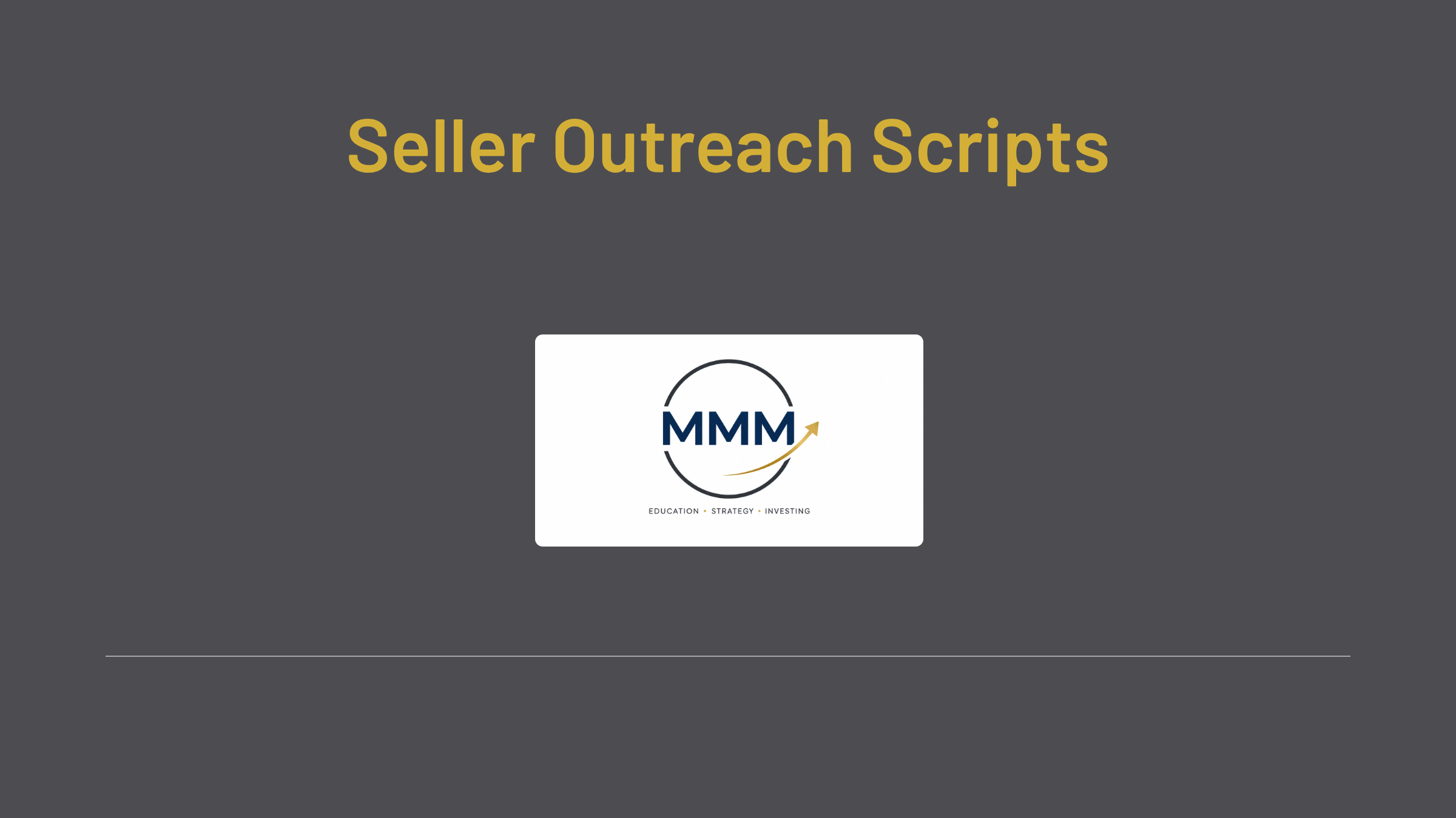 Seller Outreach Scripts